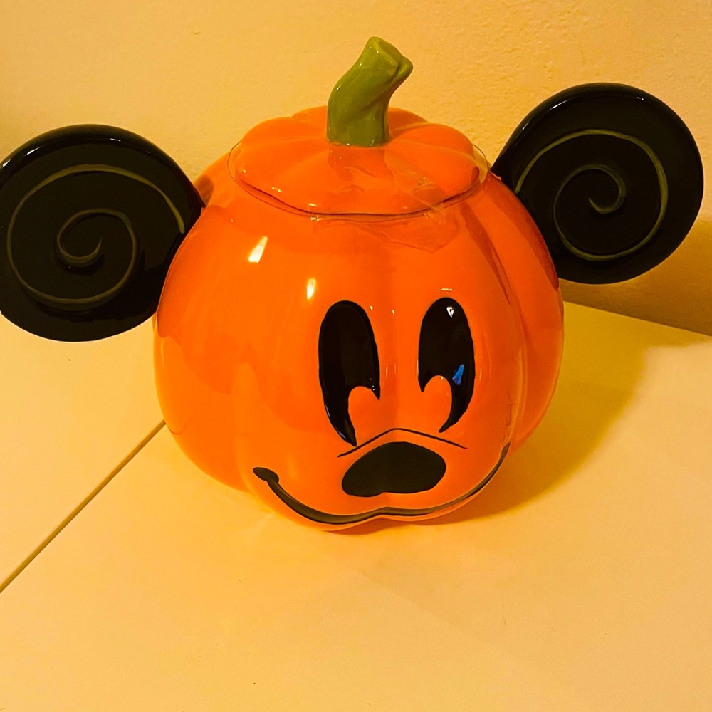 NWT 2022 Disney Mickey Mouse Pumpkin Canister